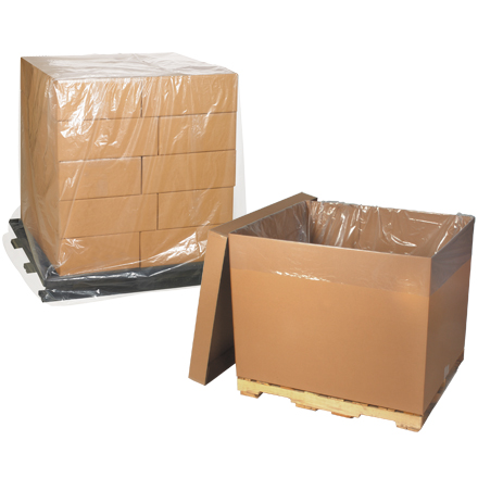 48 x 40 x 72" - 3 Mil Clear Pallet Covers