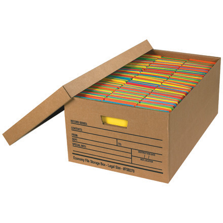 24 x 15 x 10" Economy File Storage Boxes