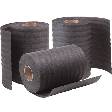 1/8” x 24” x 550’ (3) Perforated Recycled Black Air Foam Rolls