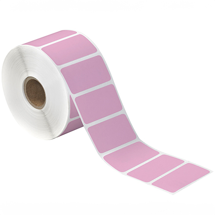 2 x 1" Pink Desktop Direct Thermal Label